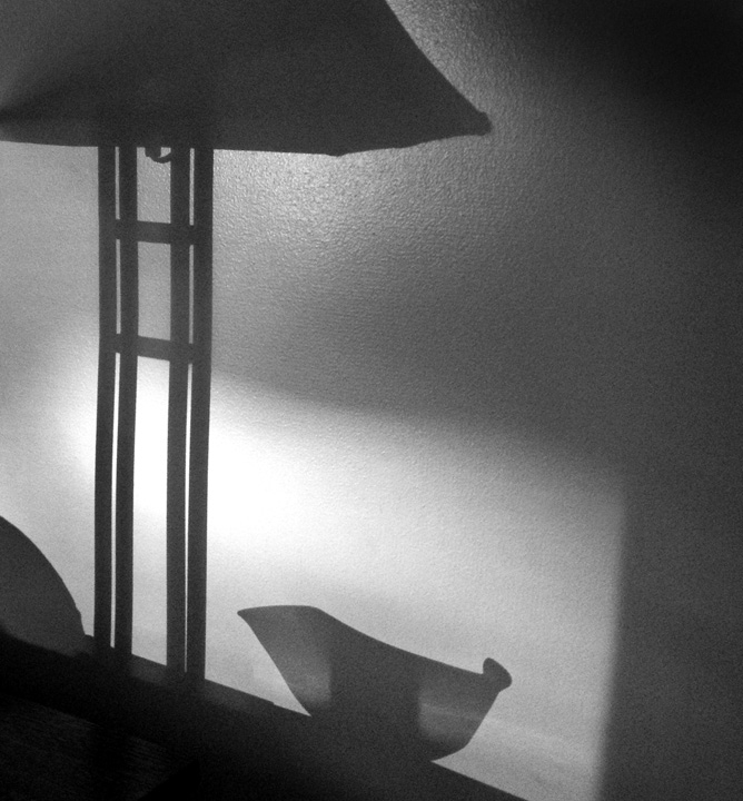 Lamp and bowl shadows photo by Jay Snively